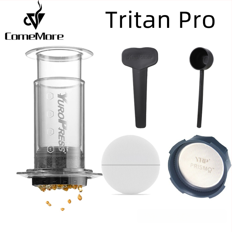 ComeMore Χειροκίνητη Καφετιέρα με Tritan σώμα, πίεση-ενισχυμένη, φορητή για εξωτερική παρασκευή