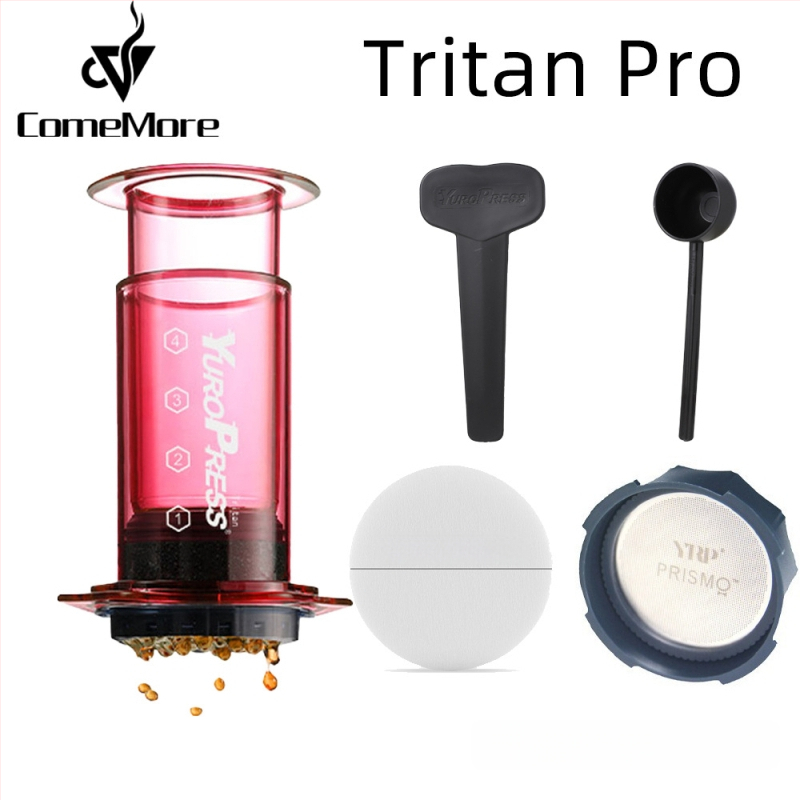 ComeMore Χειροκίνητη Καφετιέρα με Tritan σώμα, πίεση-ενισχυμένη, φορητή για εξωτερική παρασκευή