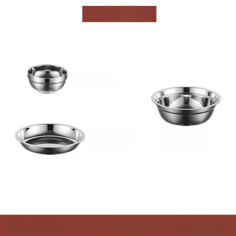 304 неръждаема стомана – комплект прибори за хранене със купи, чинии и клечки за хранене, преносим за къмпинг на открито