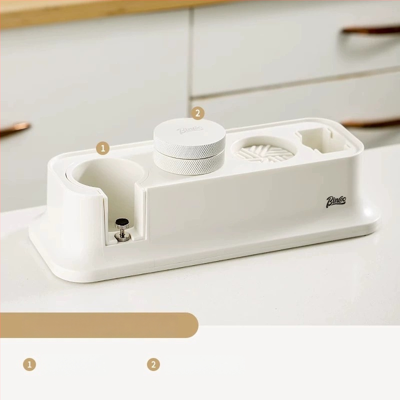 Σετ βάσης καφέ για πορταφίλτρς 51/58 mm — ελαστική παγκόσμια βάση με εξάρτημα συμπίεσης, πλαστική κατασκευή