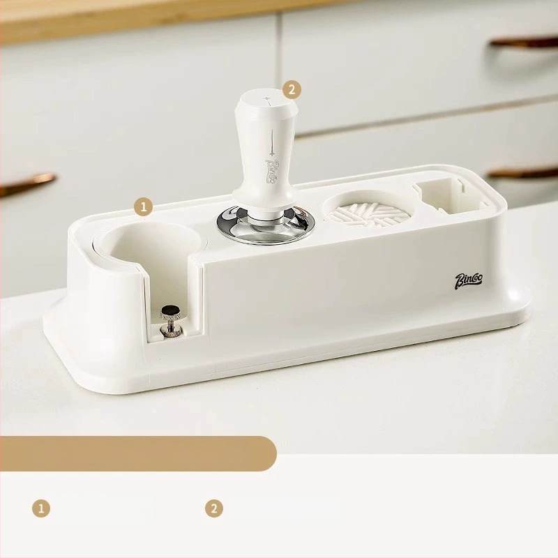 Σετ βάσης καφέ για πορταφίλτρς 51/58 mm — ελαστική παγκόσμια βάση με εξάρτημα συμπίεσης, πλαστική κατασκευή