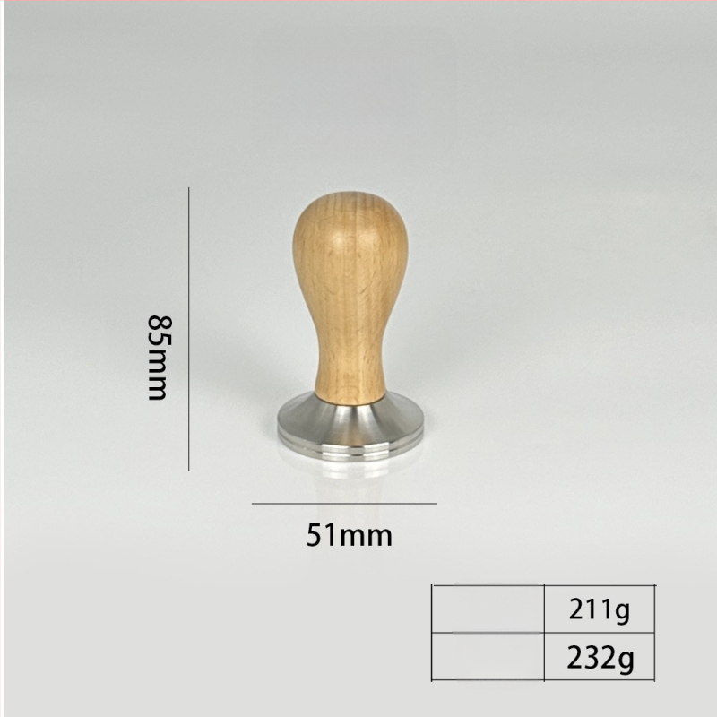 Kavski tampone od nehrđajućeg čelika 304, promjer 51 mm – ručni dodatak za kućne espresso aparate