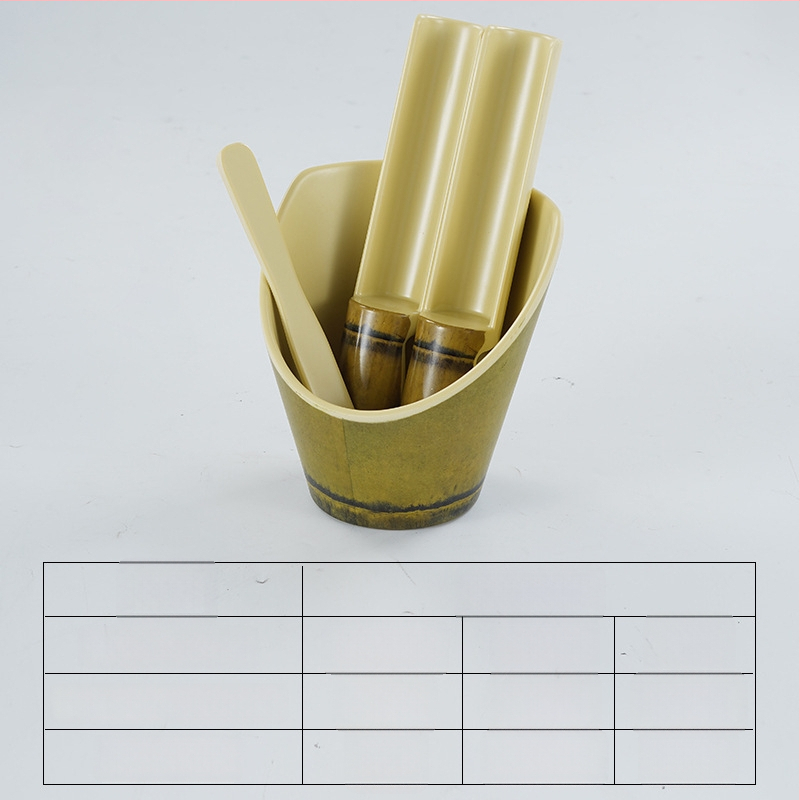 Μελαμινικός εργαλείος σχηματισμού κεφτέδων γαρίδας και ψαριού με σχεδιασμό μπαμπού σωλήνα, μη συμβατό με μικροκύματα