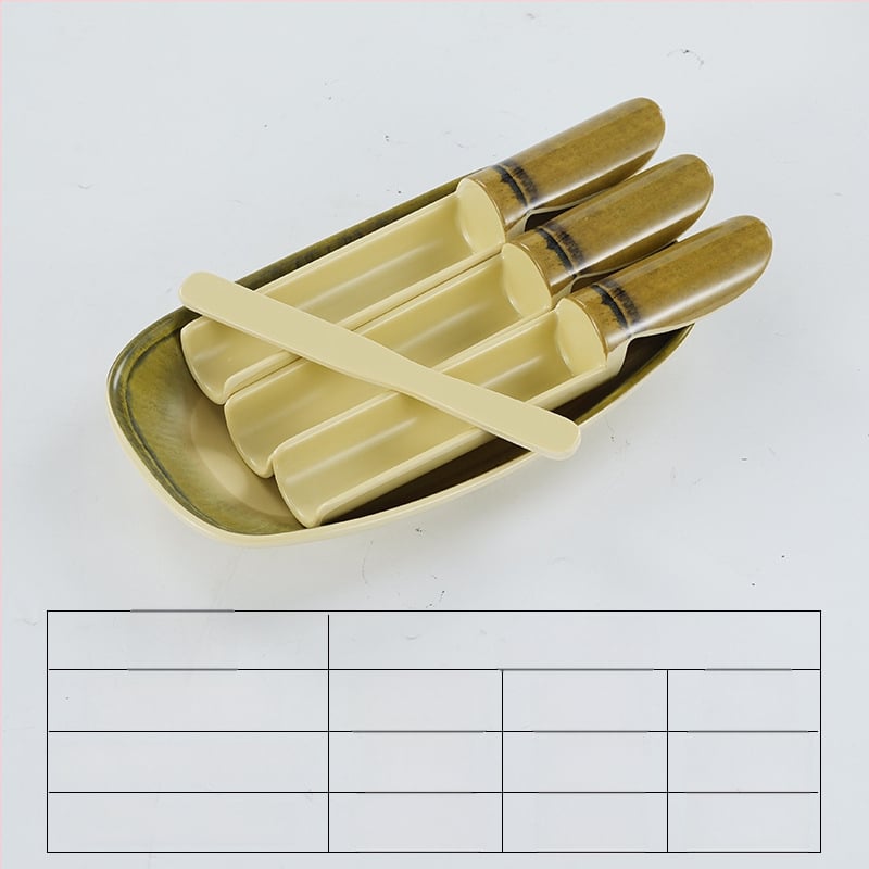 Μελαμινικός εργαλείος σχηματισμού κεφτέδων γαρίδας και ψαριού με σχεδιασμό μπαμπού σωλήνα, μη συμβατό με μικροκύματα