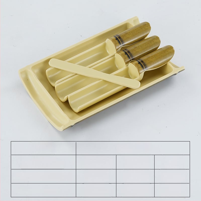 Μελαμινικός εργαλείος σχηματισμού κεφτέδων γαρίδας και ψαριού με σχεδιασμό μπαμπού σωλήνα, μη συμβατό με μικροκύματα