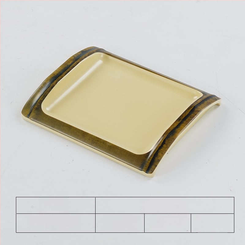 Μελαμινικός εργαλείος σχηματισμού κεφτέδων γαρίδας και ψαριού με σχεδιασμό μπαμπού σωλήνα, μη συμβατό με μικροκύματα