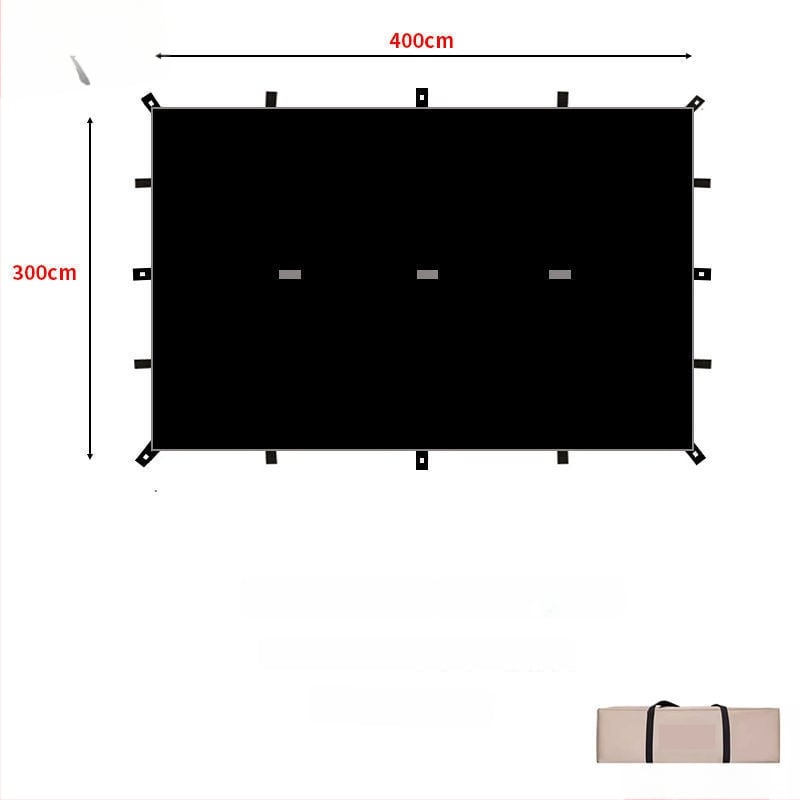 19-pontos piramisszerű kemping árnyékoló sátor (Xin ao, kód 0516, anyag: pamut, vízállóság: 3000–6000 mm, forma: négyzetes)