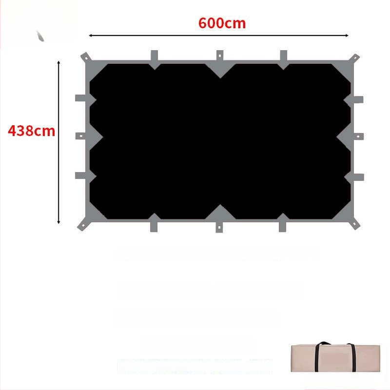19-pontos piramisszerű kemping árnyékoló sátor (Xin ao, kód 0516, anyag: pamut, vízállóság: 3000–6000 mm, forma: négyzetes)