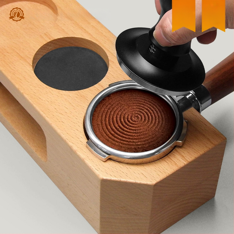 Πρέσα καφέ σε σκόνη, σταθερή πίεση 30 lb, σφυρί από ανοξείδωτο χάλυβα με βίδωμα, βάση ισορροπίας, σώμα από κράμα αλουμινίου + ανοξείδωτο χάλυβα