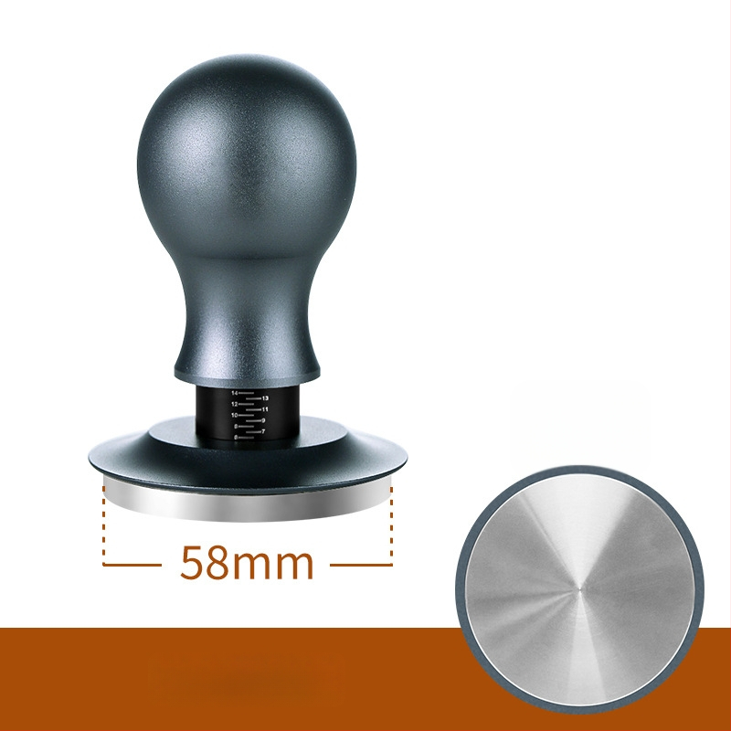 Πρέσα καφέ σε σκόνη, σταθερή πίεση 30 lb, σφυρί από ανοξείδωτο χάλυβα με βίδωμα, βάση ισορροπίας, σώμα από κράμα αλουμινίου + ανοξείδωτο χάλυβα