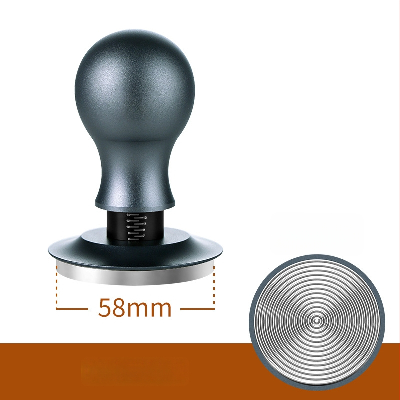 Πρέσα καφέ σε σκόνη, σταθερή πίεση 30 lb, σφυρί από ανοξείδωτο χάλυβα με βίδωμα, βάση ισορροπίας, σώμα από κράμα αλουμινίου + ανοξείδωτο χάλυβα