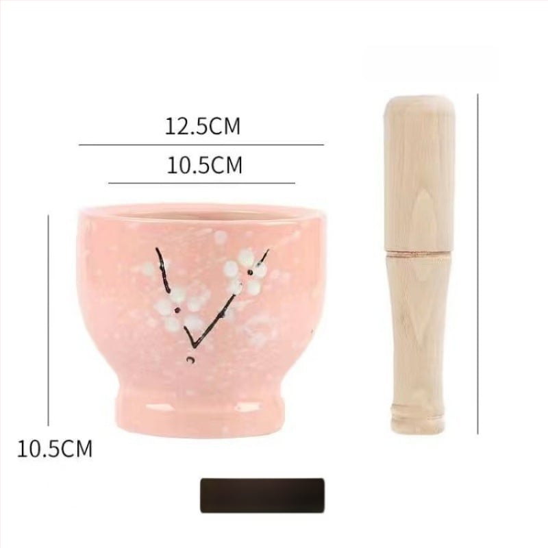 Κεραμικός μύλος για σκόρδο και γουδοχέρι – παραδοσιακό οικιακό σκεύος για πάστα σκόρδου, χειροκίνητο