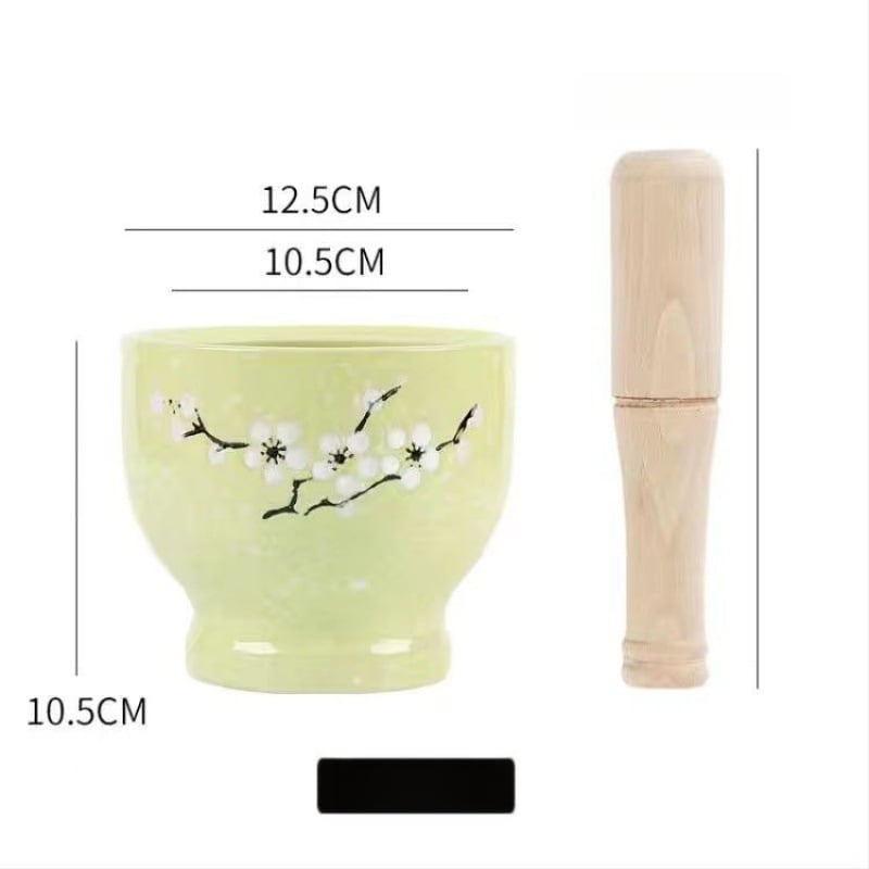 Κεραμικός μύλος για σκόρδο και γουδοχέρι – παραδοσιακό οικιακό σκεύος για πάστα σκόρδου, χειροκίνητο