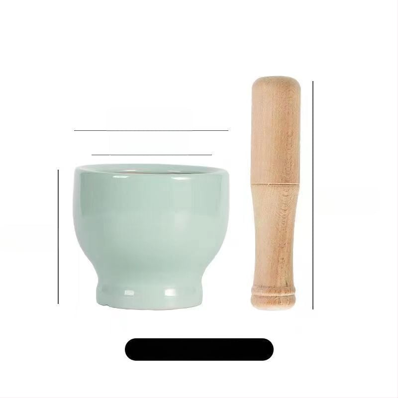 Κεραμικός μύλος για σκόρδο και γουδοχέρι – παραδοσιακό οικιακό σκεύος για πάστα σκόρδου, χειροκίνητο