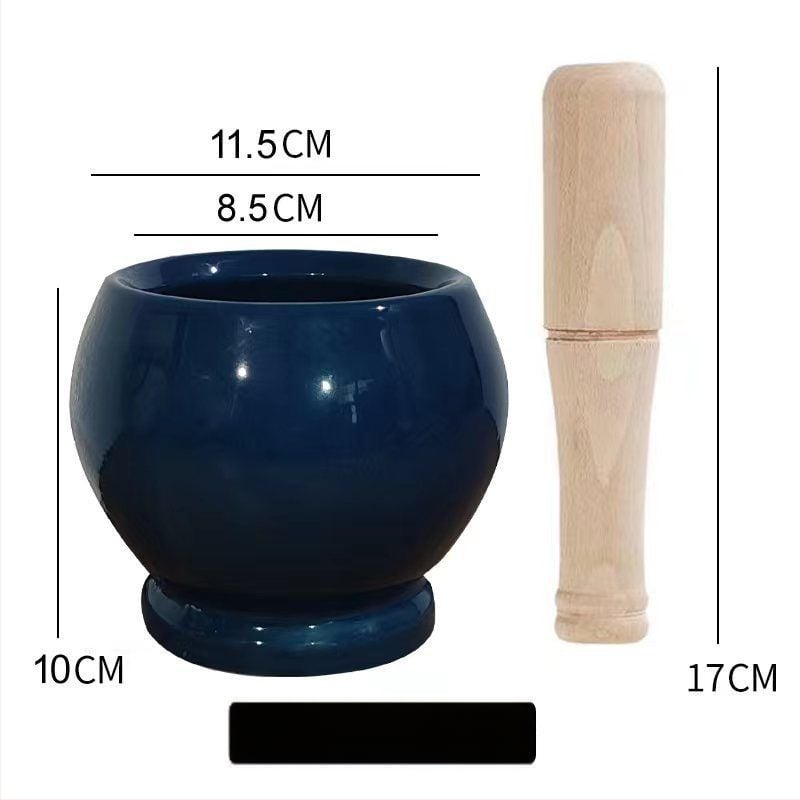 Κεραμικός μύλος για σκόρδο και γουδοχέρι – παραδοσιακό οικιακό σκεύος για πάστα σκόρδου, χειροκίνητο