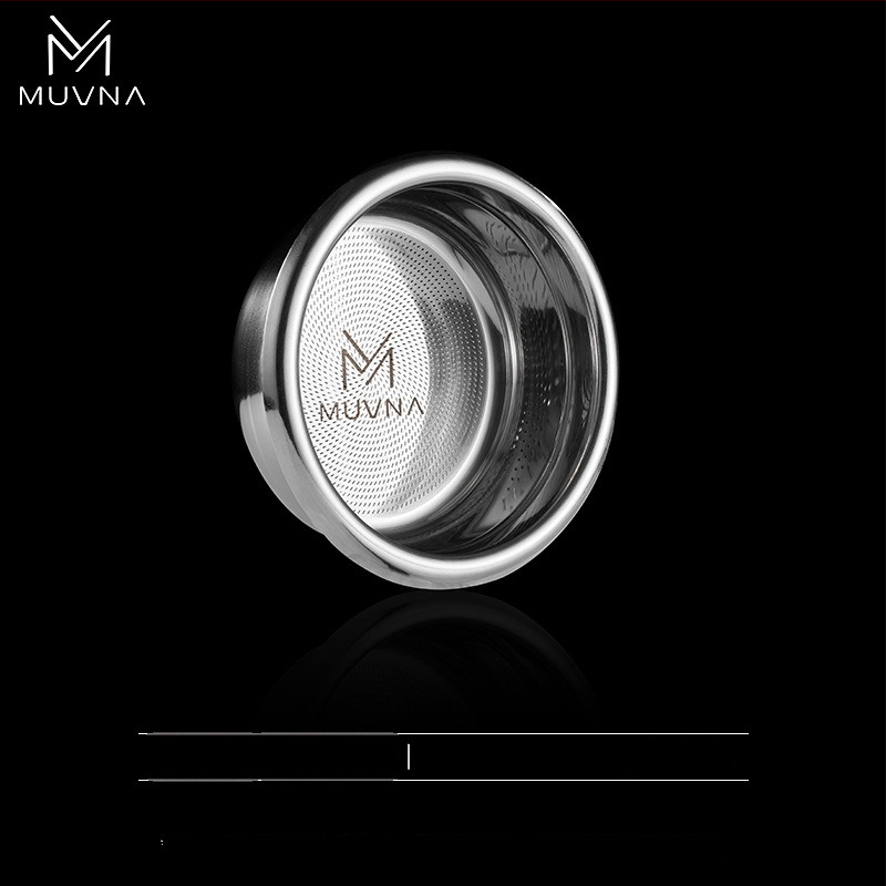 Δοχείο δοσομέτρησης για μηχανή εσπρέσο, σειρά Liquid Magic της MUVNA MUWENA, 304 ανοξείδωτος χάλυβας, 18/20/22 g