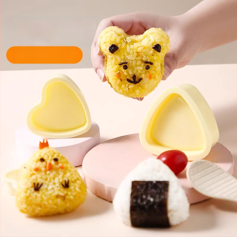 Τρίγωνο καλούπι ρυζιού για ριζόμπαλες – πλαστικό, κατάλληλο για τρόφιμα, για σούσι στο σπίτι, ασφαλές για παιδιά