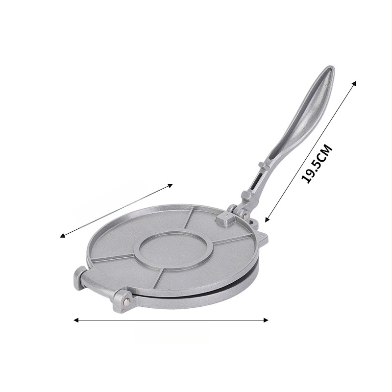 Μεξικάνικη πρέσα τορτιγιών, (αλουμινίου κράμα; χειροκίνητη λειτουργία; εκτύπωση λογότυπου; προσαρμοσμένη επεξεργασία)