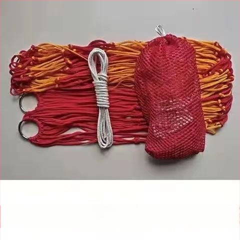 Kültéri függőágy - egyszemélyes, nylon kötél hálós felület, felborulás elleni dizájn