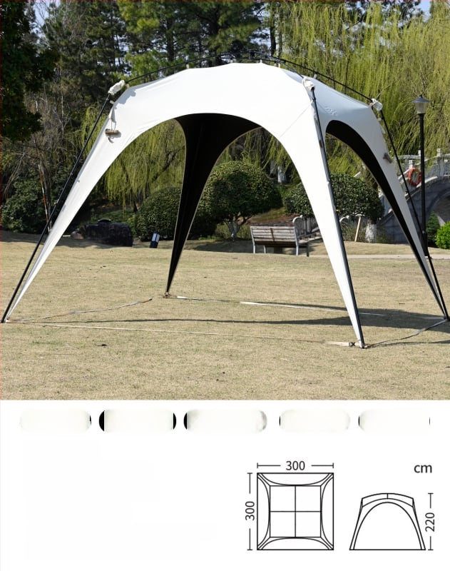 Automata gyorsan nyíló kültéri kupol sátor kempingezéshez; szélvédő és esőálló; egyrétegű konstrukció; szálas rudak; külső, belső és padló Oxford anyagból; súly 8,6 kg; külső vízállóság >3000 mm; alkalmas tavaszra és őszre