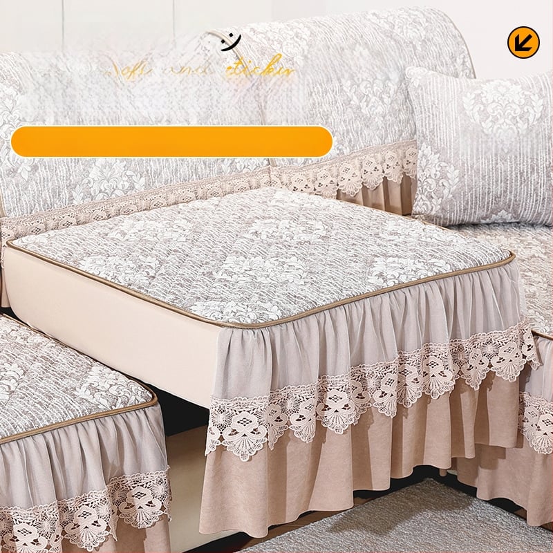 Presvlaka za kauč s kompletnim pokrivanjem jastuka za sjedenje i naslona chaise, protuklizno pričvršćivanje, univerzalno za zimsku upotrebu