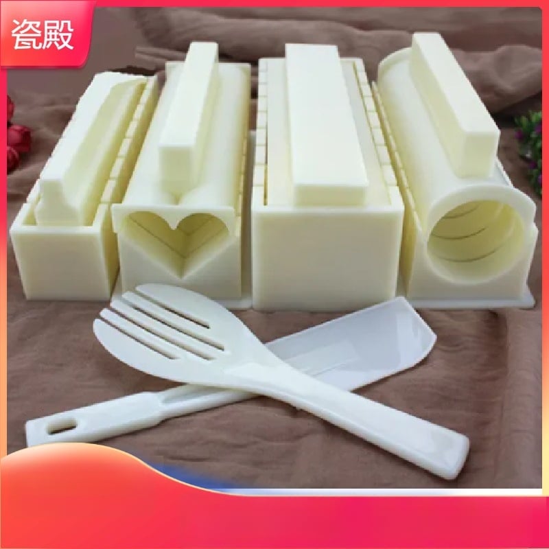 Σετ καλουπιών για σούσι για οικιακή χρήση, 10 τεμάχια, πλήρες κιτ εργαλείων κοπής σούσι