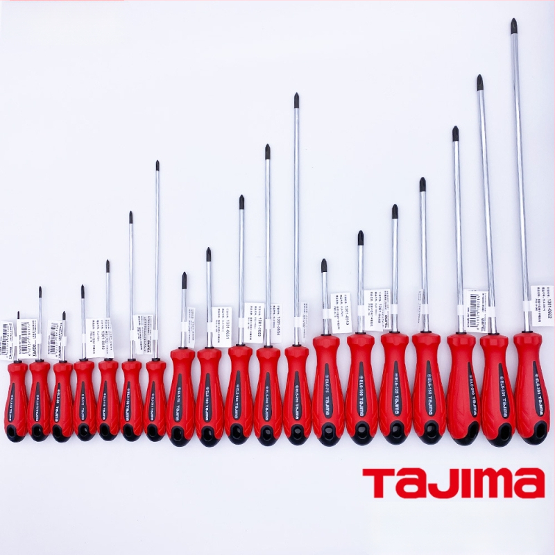 TAJIMA EL serija magnetni Phillips odvijač s mekanom gumiranom drškom, Cr-V čelik, 3 mm vrh