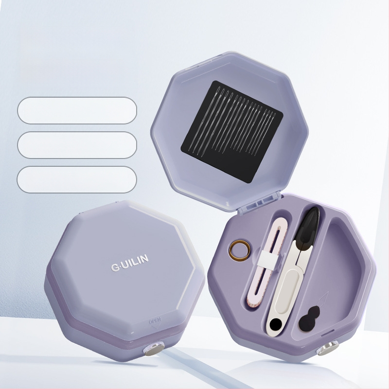 Varróbox — ABS, nyolcszög alakú, varráskészlet sorozat, 120 darabos készlet, stilus pastoral / egyszerű / könnyű luxus