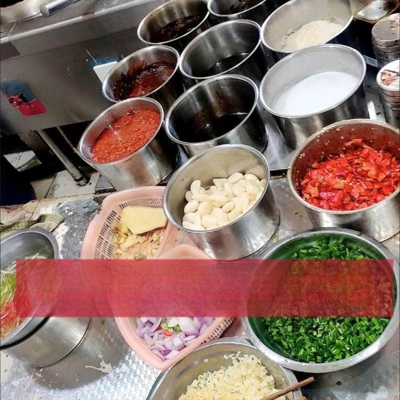 Posuda za začine od nehrđajućeg čelika, velika kapaciteta, za hotelske i restoranske kuhinje i za hot pot
