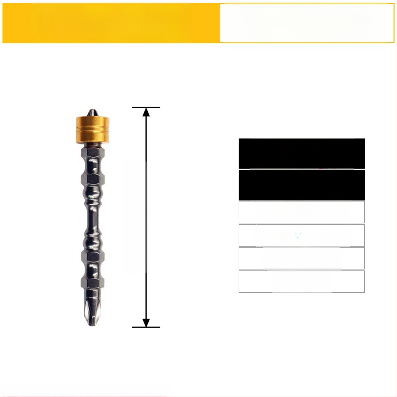 Snažan magnetski nastavak za odvijač s krstnom glavom Ph2, D1 čelik; nunchaku stil nastavak s dvostrukim krajem; magnetski prsten; 65 mm i 110 mm duljine
