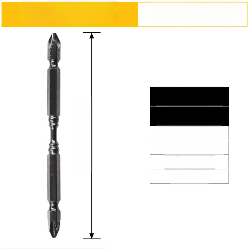 Snažan magnetski nastavak za odvijač s krstnom glavom Ph2, D1 čelik; nunchaku stil nastavak s dvostrukim krajem; magnetski prsten; 65 mm i 110 mm duljine
