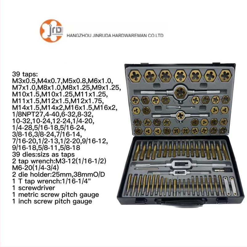86-dijelni set za navojno rezanje – taps and dies