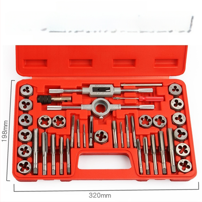 Set od 40 komada za metricke i imperijalne navoje, ručni tap i die set