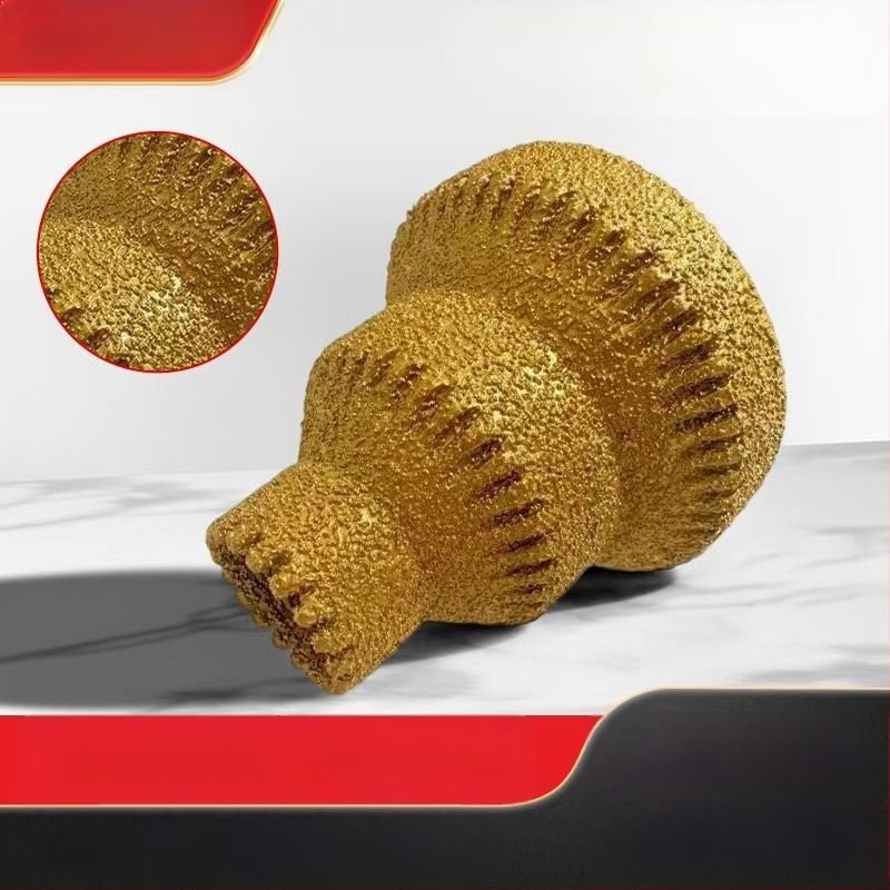 Lijia 50 mm brazirani dijamantski bušilica Pagoda oblik za pločice i kamen – zaobljivanje i uklanjanje hrapavosti, višenamjenski alat