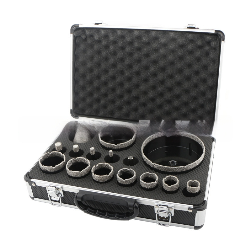 Set od 15 dijamantnih bušilica M14 za bušenje rupa, 6–110 mm, za keramiku i marmur