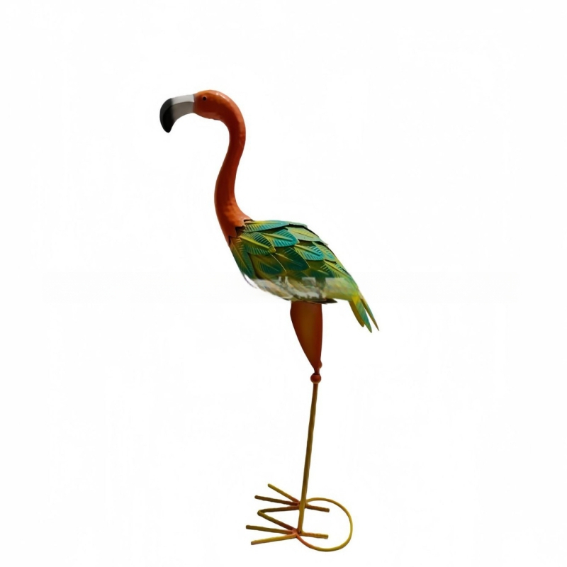 Željezni flamingo ukras u šumskom stilu, za dom i dvorište, vitrina za izlaganje, dekor za gostinjsku kuću