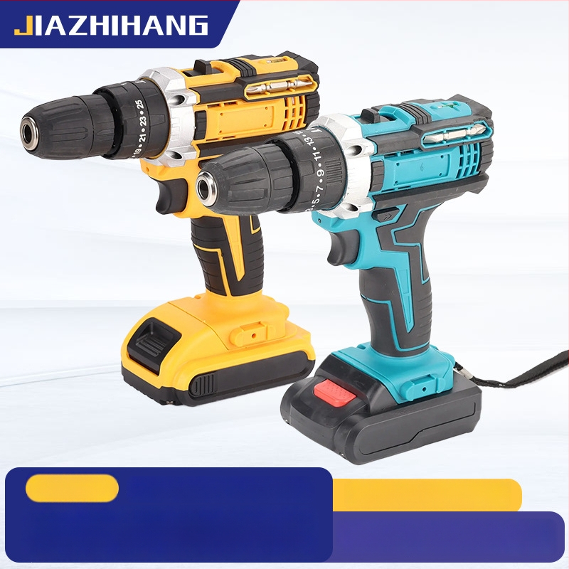 Good Flight bežična pištolna bušilica s četkanim motorom, punjiva litijska baterija, neprekidna regulacija brzine, 10 mm čeljust, naprijed/natrag — za DIY, bušenje drveta i plastike, uvrtanje vijaka
