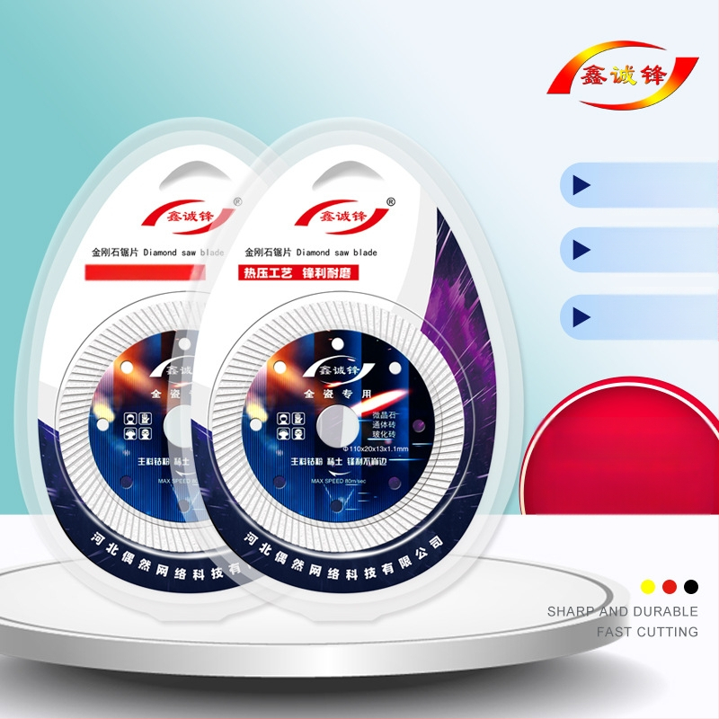 Gyémánt vágókorong kerámia csempéhez — 0,8 mm, szinterezett, szögvágóhoz, Xin Chengfeng