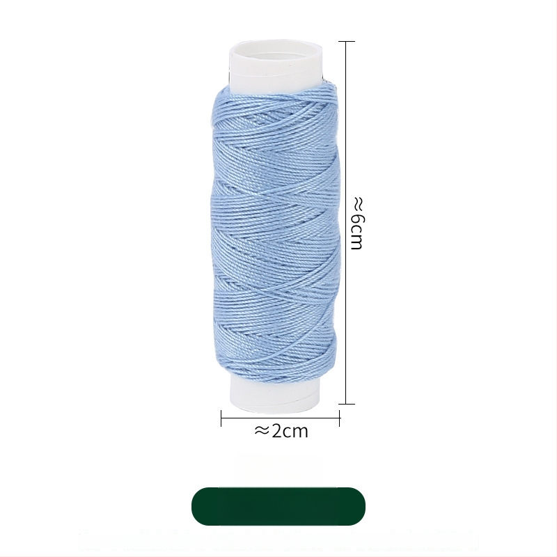 JP Šarena denim šivaća nit 203, poliester, za kućno ručno šivanje, DIY šivanje, male role, 10 rola približno 50 m