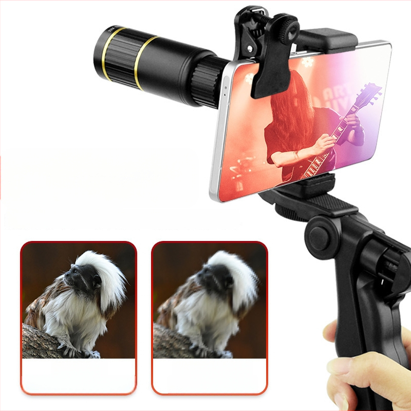 22x monocularni teleskop s HD telefoto objektivom za koncertno fotografiranje pametnim telefonom