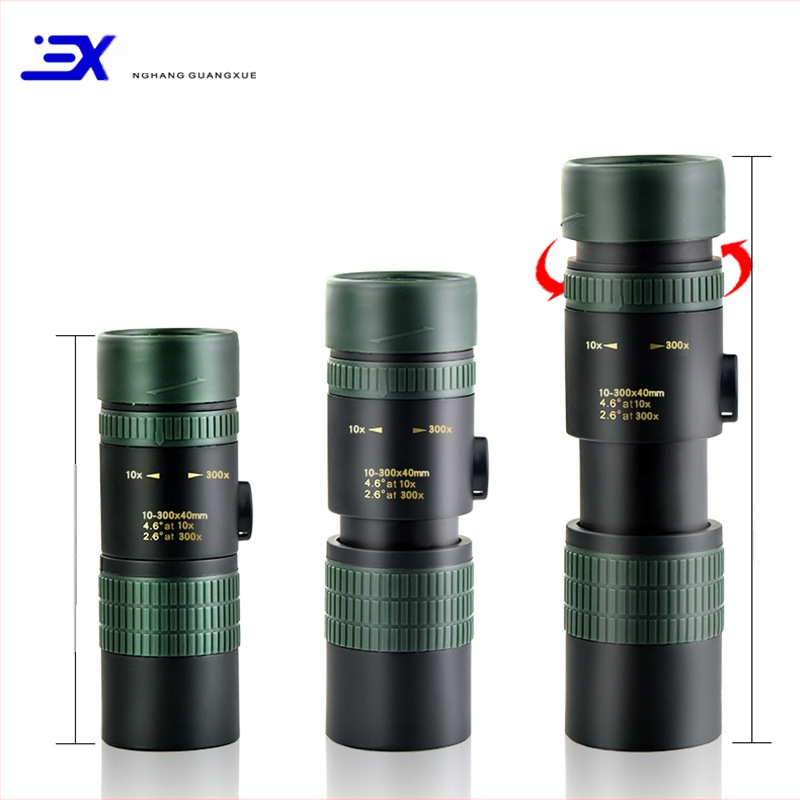 Monokularni dalekozor s varijabilnim povećanjem 10-300×40 za promatranje ptica, visoka definicija, profesionalna razina, fotografiranje telefonom