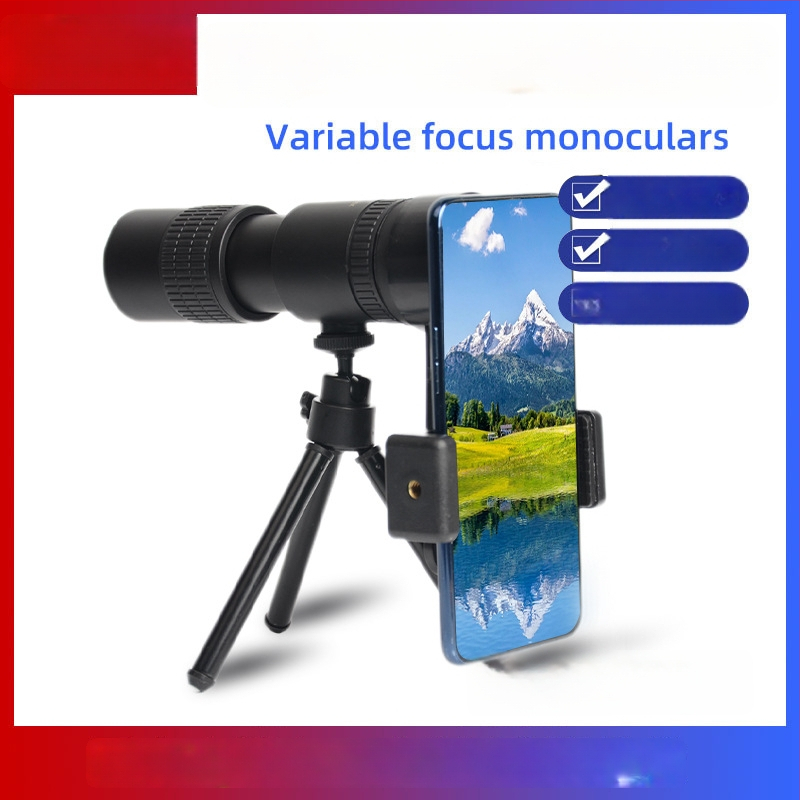 Monokularni teleskop sa zumom 10-300×40, HD, za vanjsku noćnu viziju i fotografiranje mobitelom na koncertima
