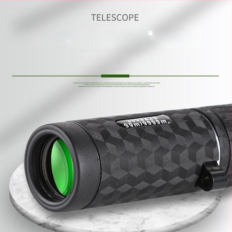 Kompaktni monocularni teleskop 8x – HD, za vanjsku upotrebu, lagan, kompatibilan s fotografiranjem telefonom, dvostruka namjena, mini