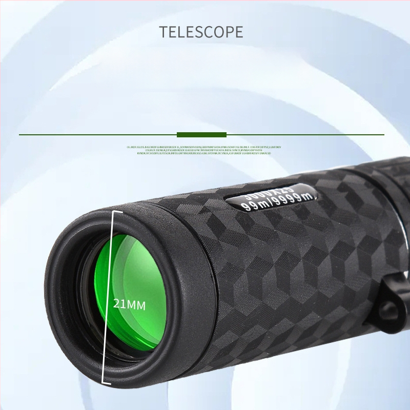 Kompaktni monocularni teleskop 8x – HD, za vanjsku upotrebu, lagan, kompatibilan s fotografiranjem telefonom, dvostruka namjena, mini