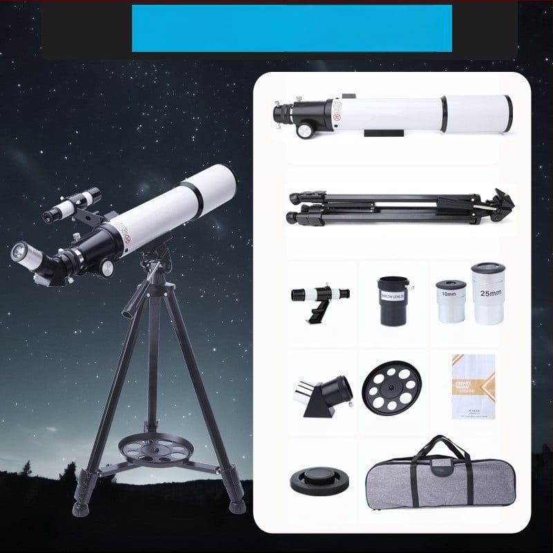 Astronomski teleskop 80600Azm, velikog promjera, s tražilicom zvijezda, visoka razlučivost, monokularni teleskop za učenike i djecu