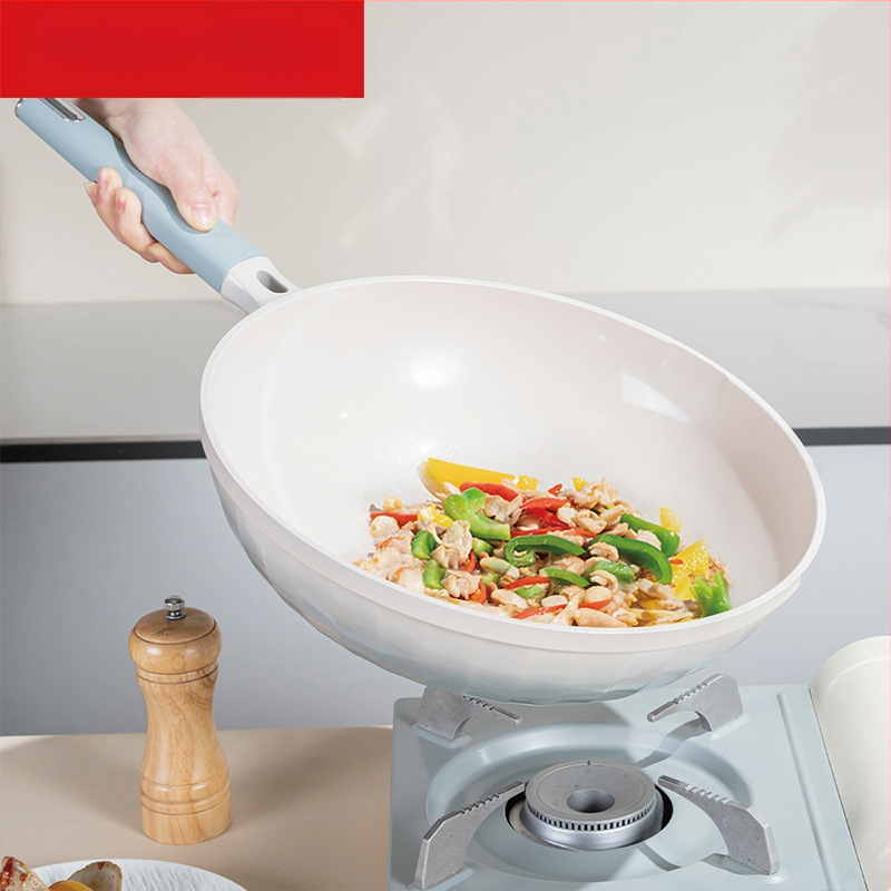 Wok Debo Eiffel, 28/30/32 cm, s neprijanjajućim premazom, ravno dno, za plinsku ploču