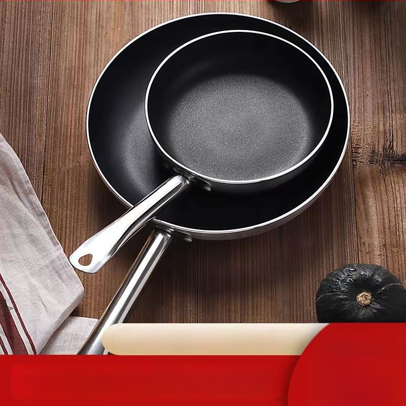 Tiganj s ravnim dnom, non-stick, s višeslojnom dnom; bezdimna konstrukcija; pogodna za plinsku i indukcijsku ploču; za kućnu i poslovnu upotrebu.