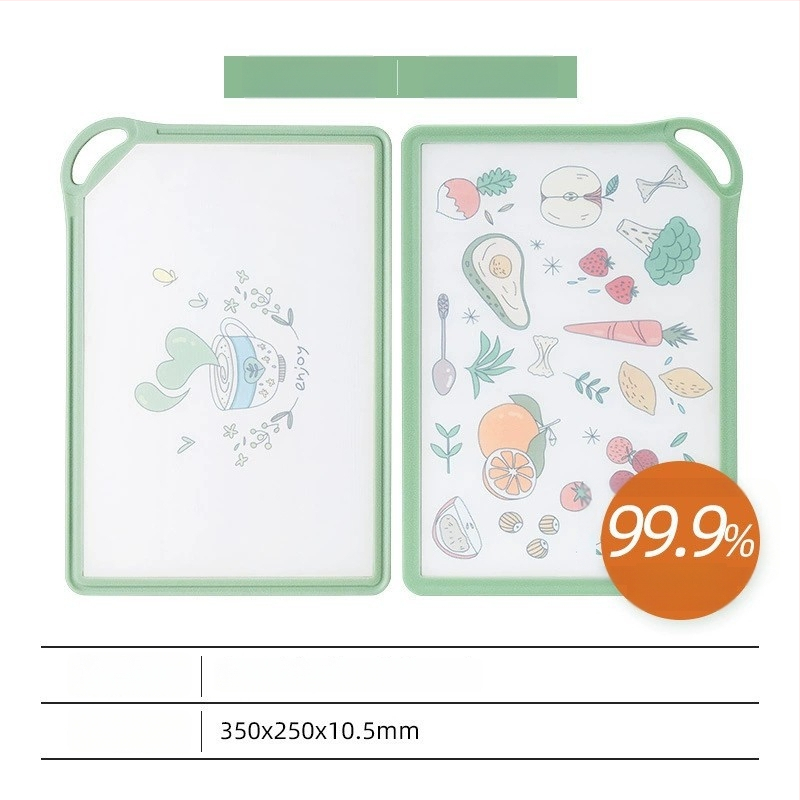 Ankou Dvostrana daska za rezanje od plastike s žljebovima, antibakterijska, otporna na plijesan