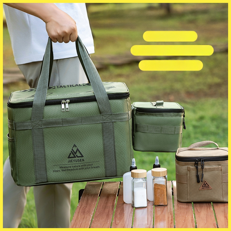 Travel with shi – Външен портативен комплект за подправки: запечатани бутилки за масло, комплект бурканчета за подправки с кутия за съхранение и чанта за съхранение