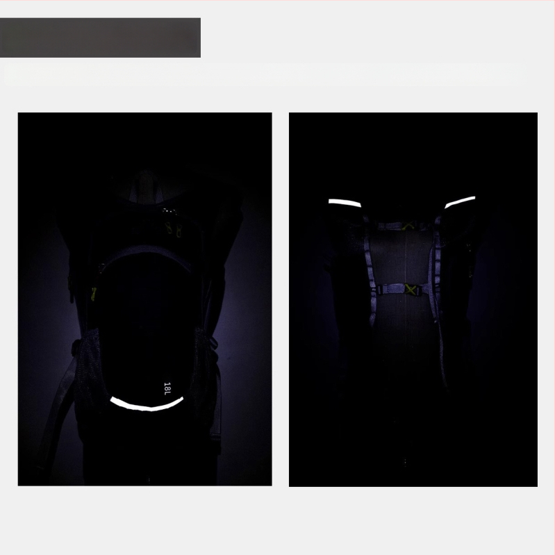 Ултратънка туристическа раница с хидратационен резервоар, дишащи презрамки с въздушна подпора, унисекс, полиестер